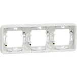Schneider Electric MUR39109 Mureva Styl - Rámeček IP55 pro zapuštěnou montáž 3 násobný horizontální, Bílý