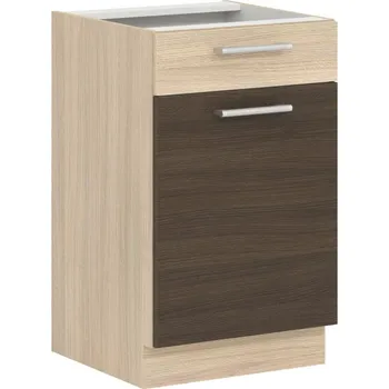 Kuchyňská linka RUTHIN, dolní skříňka D50S1 se šuplíkem, rijeka tmavá + vyzvednutí ZDARMA