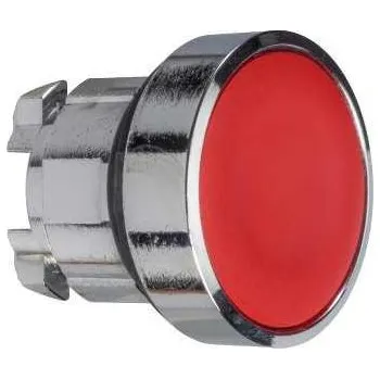 Stykač Schneider Electric ZB4BA4 Ovládací hlavice stiskací, lícující - rudá