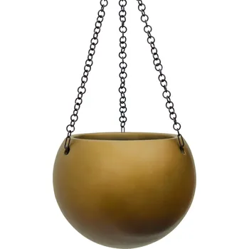 Květináč Baq Gradient Hanging Globe Matt Honey Ø 24 cm / V 19 cm