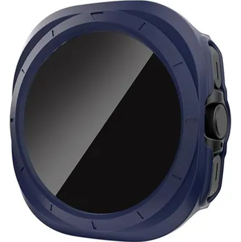 Příslušenství k chytrým hodinkám Ochranný kryt se zatmaveným sklem pro Samsung Galaxy Watch Ultra 47mm - Tmavě modrý