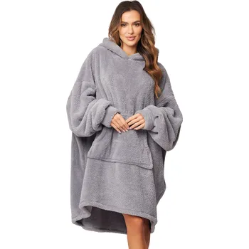 Dámský župan Pončo Vivisence 5028 Barva: Šedá, Velikost: UNI