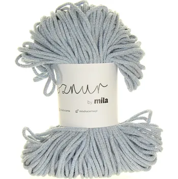 Příze Šňůry Mila 3 mm šedomodrá