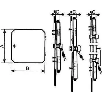 modulární přístroj a rozvaděč Schneider Electric NSYVA2710MA Plastové okno pro moduláry 78X200X25mm