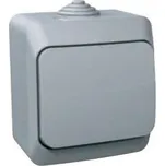 Schneider Electric WDE000610 Cedar Plus IP44 - Spínač jednopólový řazení 1, šedý