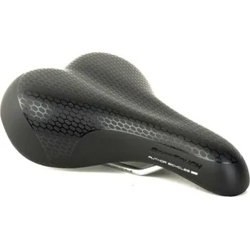 Sedlo na kolo dámské sedlo AUTHOR ASD Soft Touch Vacuum - Černá, 255 x 160mm