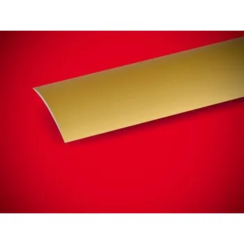 přechodová lišta Přechodový samolepící profil š. 60 mm, délka 270 cm, barva zlato (Podlahová lišta,Přechodová lišta, přechodový profil, hliníkový přechodový profil, bezbariérový práh, kobercové ukončení, lišta na ukočení podlahové krytiny, ukončovací líšta, zakončovací)