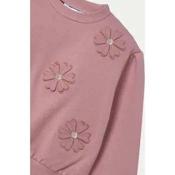 Dívčí mikina Mayoral Mikina 4478 Růžová Regular Fit 7Y