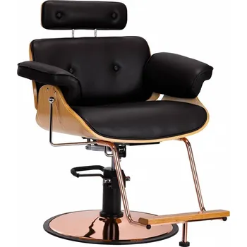 Kadeřnické křeslo Kadeřnické křeslo FLORENCE s nastavitelnou opěrkou hlavy - černé