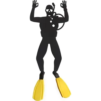 Doplněk ke knize Záložka do knihy, Scuba, černá/žlutá, plast