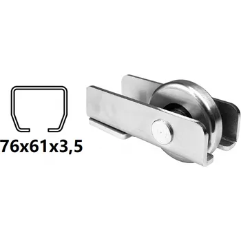 Pohon brány CAIS Spodní rampa pro C-profil 73x61x3,5mm RUN S