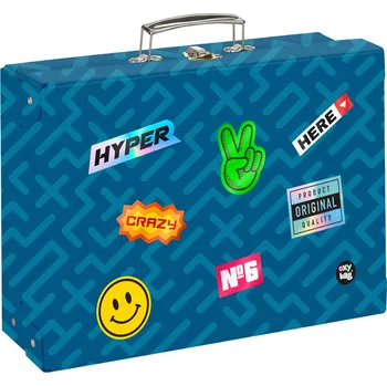 Školní kufřík Kufřík lamino hranatý A4 Oxy Go - Stickers
