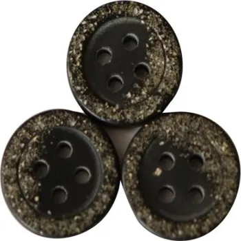 Knoflík 19017 Knoflík 3.15.1 24" černý - Černá, 15 mm