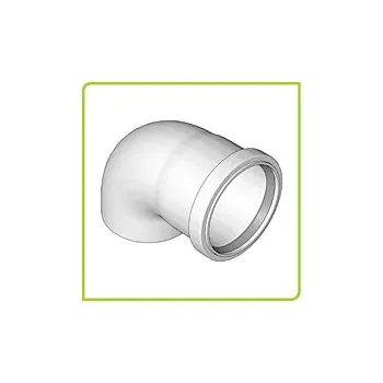 Kouřovod BRILON patní koleno s podpěrou DN160 (koleno, kolej, opěrná tyč)