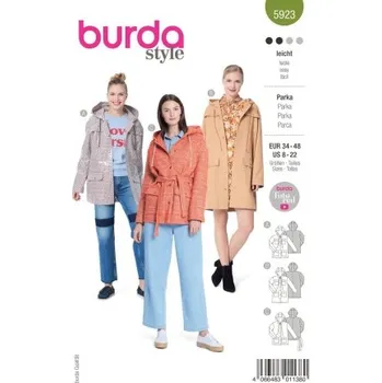 Volný čas Střih 5923 Burda na dámskou bundu a kabátek -