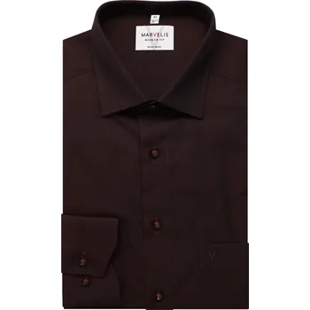 Pánská košile Marvelis Modern Fit společenská košile 7226 64 35 Vínová 46
