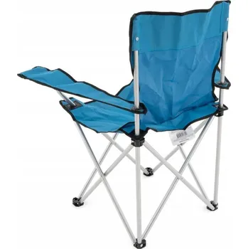 kempingová židle Skládací židle s držákem na nápoje - modrá