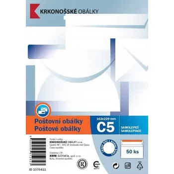 Obálka Obálka C5 (162 x 229 mm) bílá