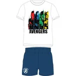 Chlapecké bavlněné pyžamo krátké AVENGERS/bílé 10 let (140cm)