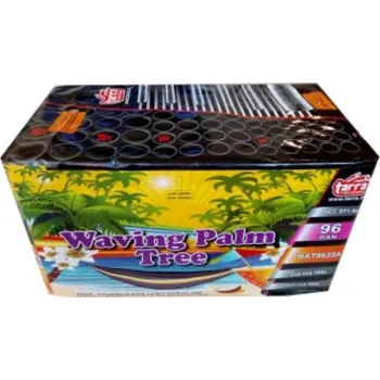 Zábavní pyrotechnika ČÍNA Ohňostroj - BATERIE VÝMETNIC WAVING PALM TREE 96 RAN 2/1 - multikalibr