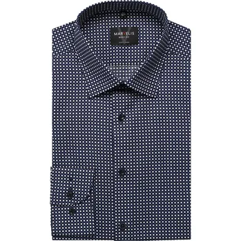 Pánská košile Marvelis Body Fit společenská košile 752254 18 Modrá 44