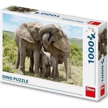 Puzzle Dino Sloní rodina 1000 dílků