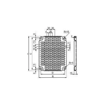 Elektroinstalační materiál Schneider Electric NSYMR810 Montážní panel perforovaný 800x1000
