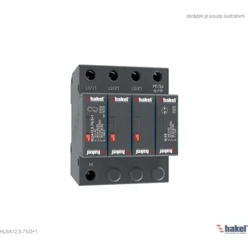 Přepěťová ochrana Hakel 10215 HLSA12,5-75/3+1 SPD typ 1+2