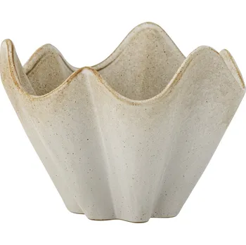 Obal na květináč Bloomingville Keramický obal na květiny Rania Nature