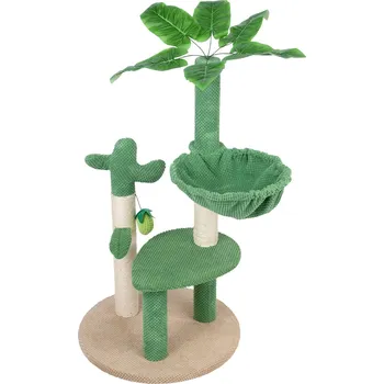 TIAKI Nature škrabadlo zelená poušť zeleno-hnědé pro kočky