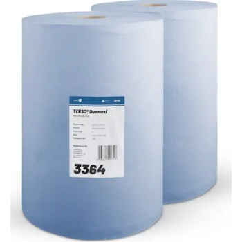 Papírový ručník Utěrka TERSO DUOMAXI 2-vrstvý modré 1000ks (2 role)