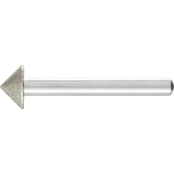 Brusný kotouč Pferd 36476166 | Diamantové špičaté kuželové brusné tělísko s galvanickým pojivem SK DSK 15,0-90°/6, D 126