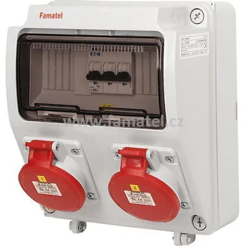 Rozvaděč Famatel v027-6kA - ZSF00200000.0 /3957 Zás.skříň IP44 jištěná bez chrániče