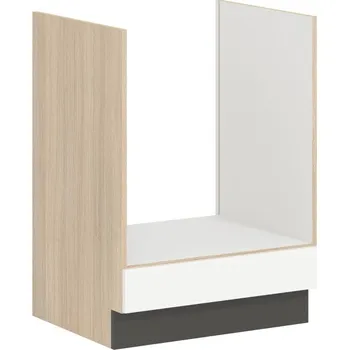 Kuchyňská linka RUTHIN, skříňka na vestavnou troubu D60P, bílý lesk + vyzvednutí ZDARMA