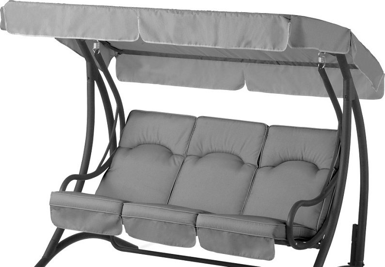 Hartman Náhradní stříška na zahradní houpačku BUENOS AIRES 194x110 cm- světle šedá 12789-80058