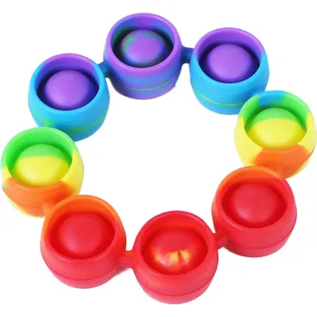 POP IT Duhový antistresový náramek 8…