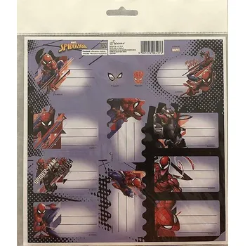 samolepka Samolepící jmenovky Spiderman Papír, 20x20 cm