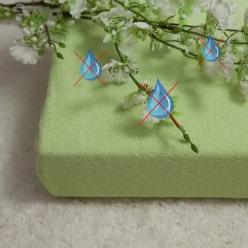 Prostěradlo Domácí pohoda | Nepropustné a prodyšné froté prostěradlo s polyuretanem 140x200 - zelené