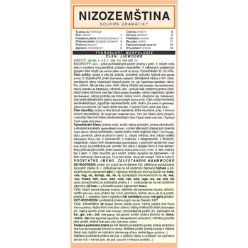 Cizojazyčná kniha NIZOZEMŠTINA souhrn gramatiky