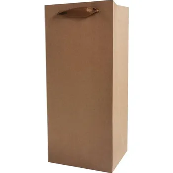 Dárková taška MFP Paper Taška MFP dárková kraft T13 č.3 170x350x90 natur NA 2 LAHVE