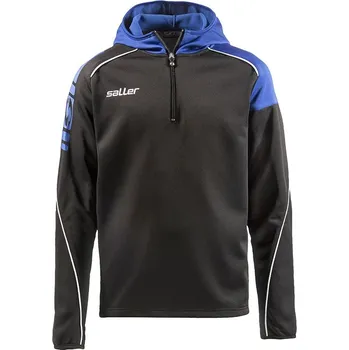 saller mikina s kapucí MUNDIAL BARVA: 370 černá-modrá, Velikost: XXS