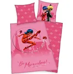 Povlečení Kouzelná Beruška pink 140x200/70x80 cm