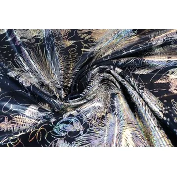 Metráž - Plavkovina Pad/Sp MODRÁ JAPAN - látka na plavky a taneční kostýmy - Modrá, 150 cm