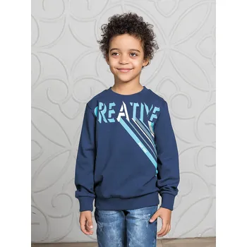 Chlapecká mikina Chlapecká mikina Creative - navy 134