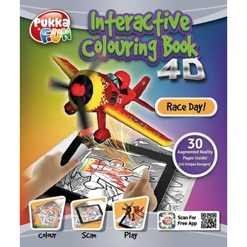 omalovánky Pukka Fun Interaktivní omalovánky - Závodní den