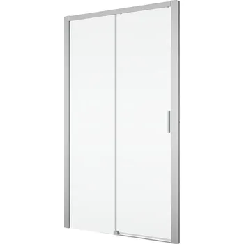 Sprchové dveře Ronal Bathrooms (Sanswiss) Jednodílné posuvné dveře Ronal Top - Line S s pevnou stěnou v rovině levé 1400 x 2000 mm, aluchrom/sklo čiré