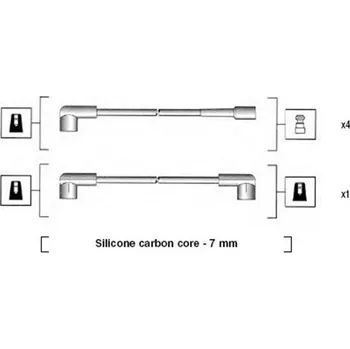Zapalovací kabel Sada kabelů pro zapalování MAGNETI MARELLI 941245010808