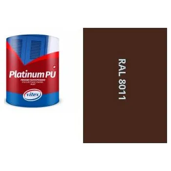 barva a nátěr na dřevo Vitex Platinum - Barva Na Dřevo A Kov Saténová Ral 8011 Oříškově Hnědá 0,75L