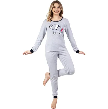 Dámské pyžamo Dámské pyžamo REGINA 682 melanž L 0