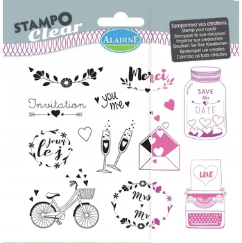 Dětské razítko Silikonová razítka Aladine, Svatba